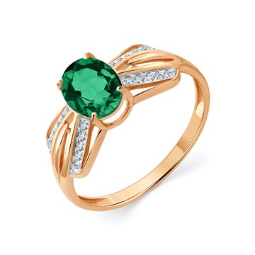 Кольцо из золота с фианитом