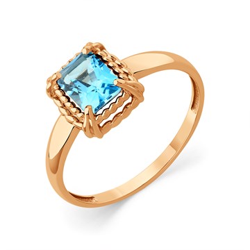 Кольцо из золота с топазом