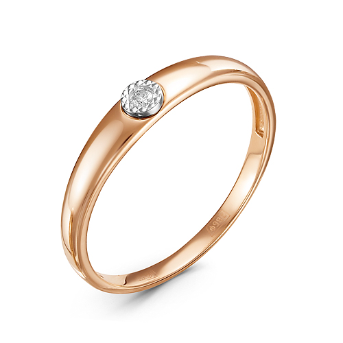 Помолвочные кольца из золота с Бриллиантом