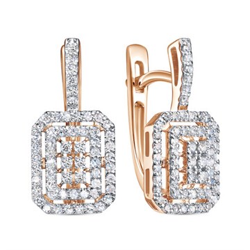 Серьги из&nbsp;золота с&nbsp;Бриллиантом