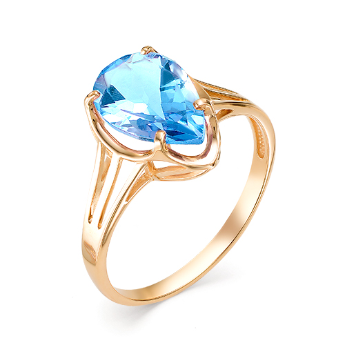 Кольцо из золота с топазом