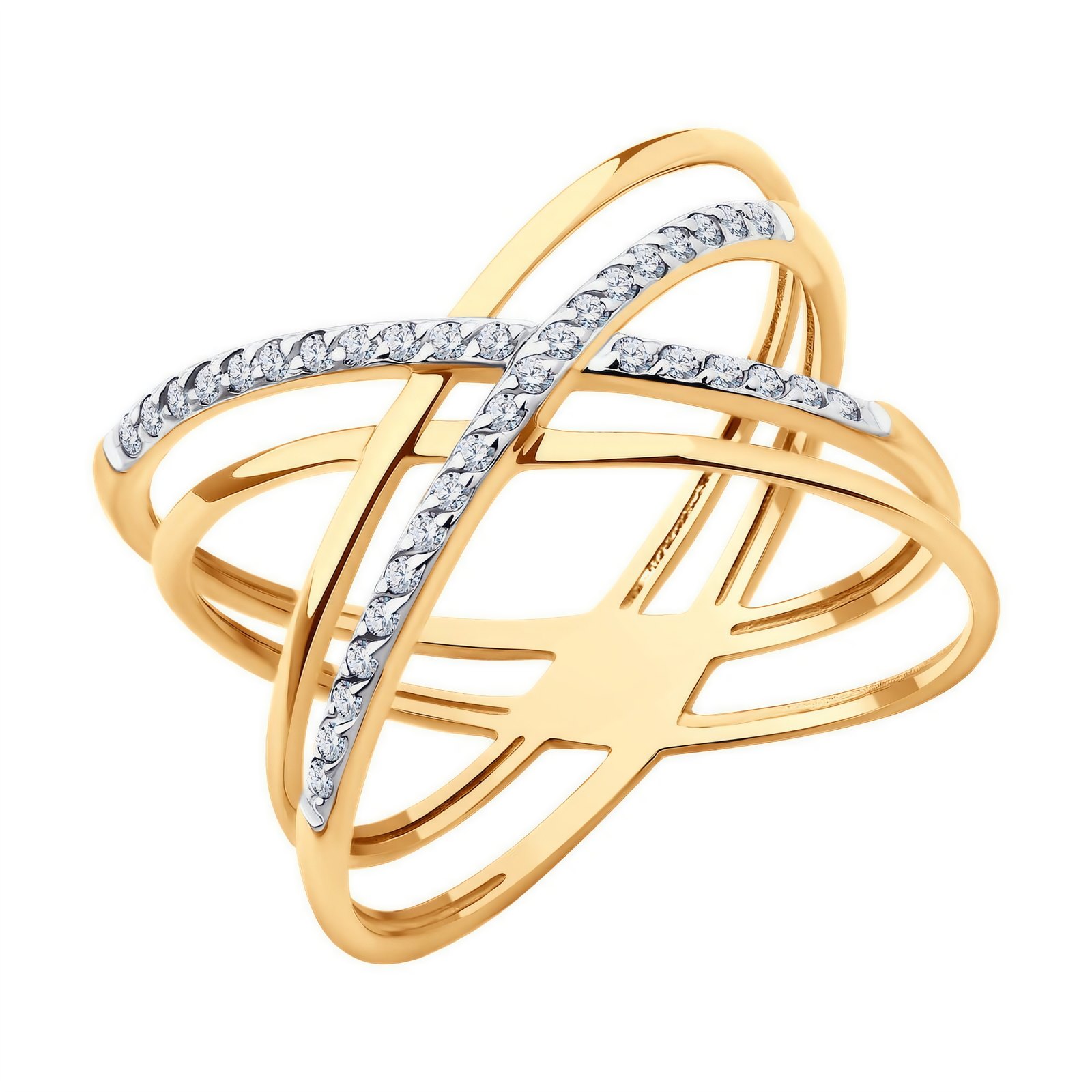 Кольцо из&nbsp;золота с&nbsp;фианитом