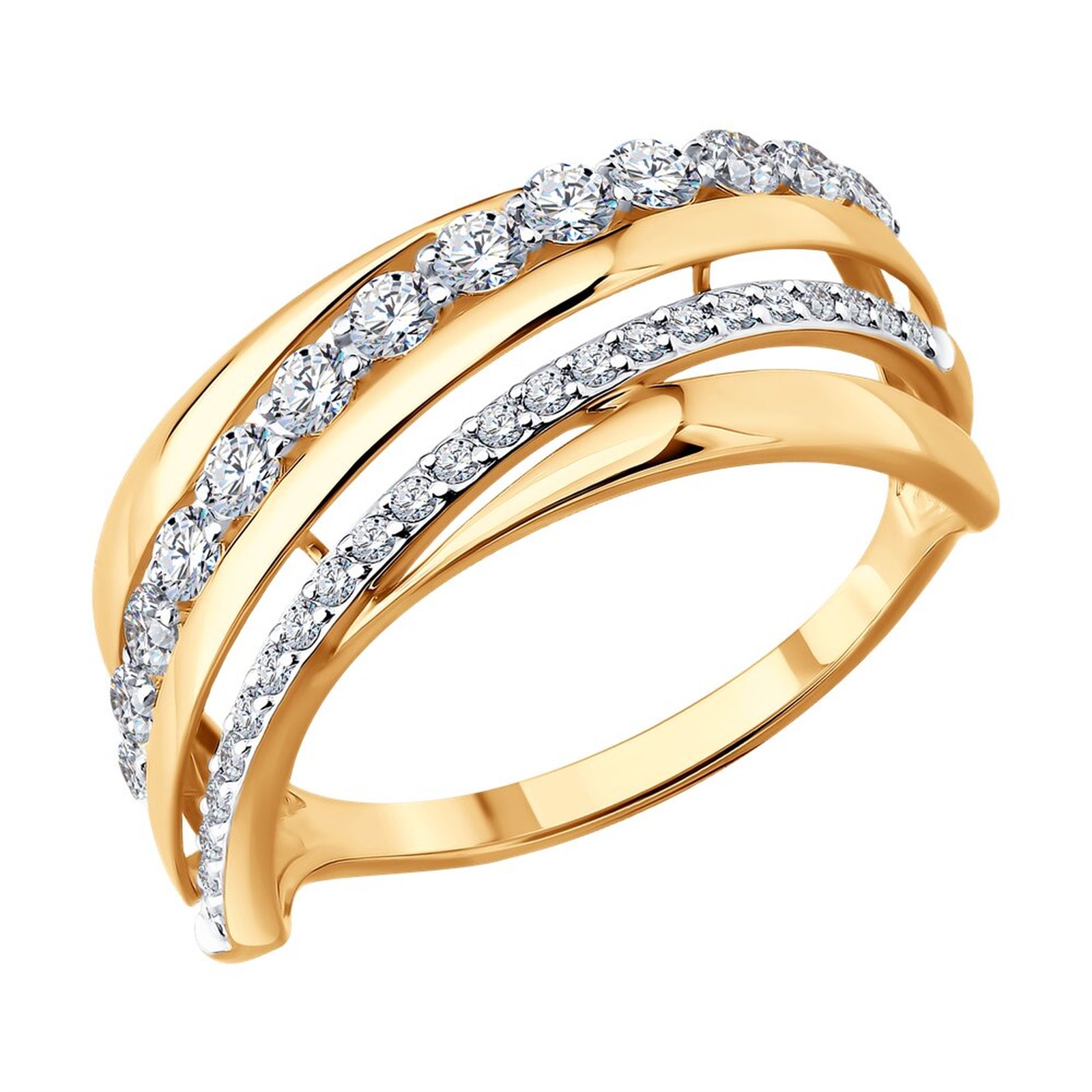 Кольцо из&nbsp;золота с&nbsp;фианитом