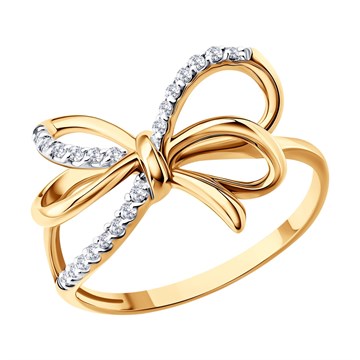 Кольцо из&nbsp;золота с&nbsp;фианитом