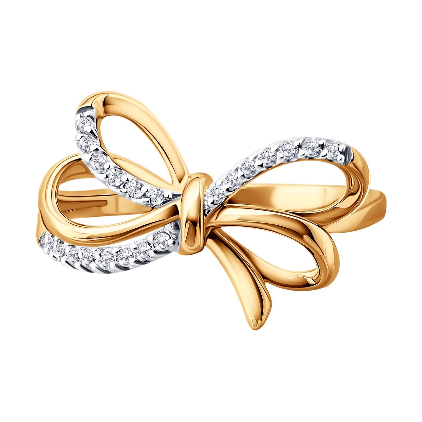 Кольцо из&nbsp;золота с&nbsp;фианитом