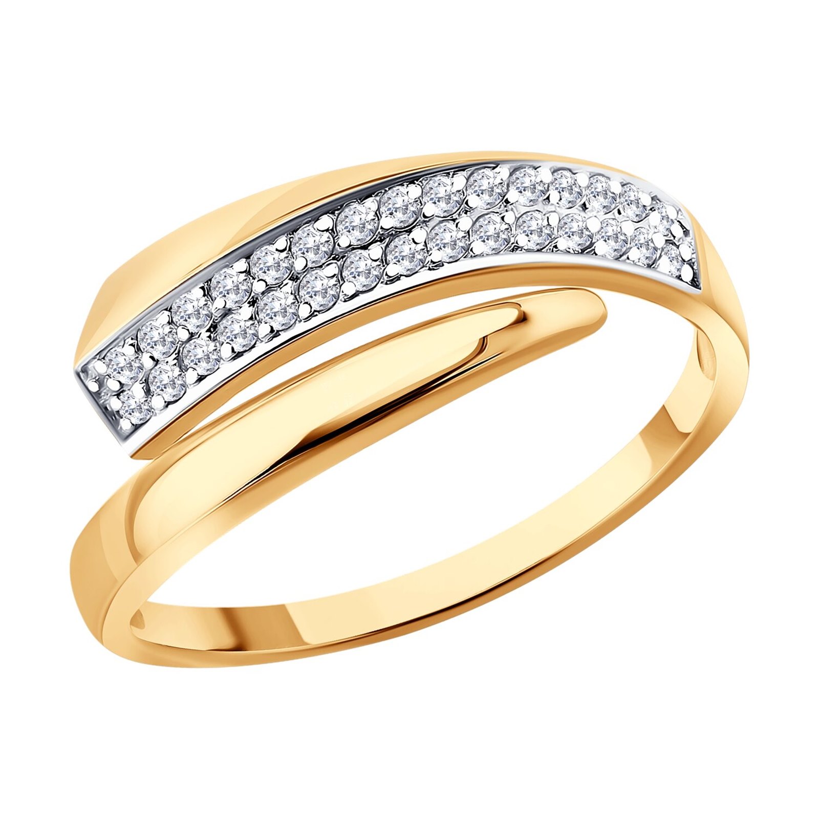 Кольцо из&nbsp;золота с&nbsp;фианитом