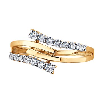 Кольцо из&nbsp;золота с&nbsp;фианитом