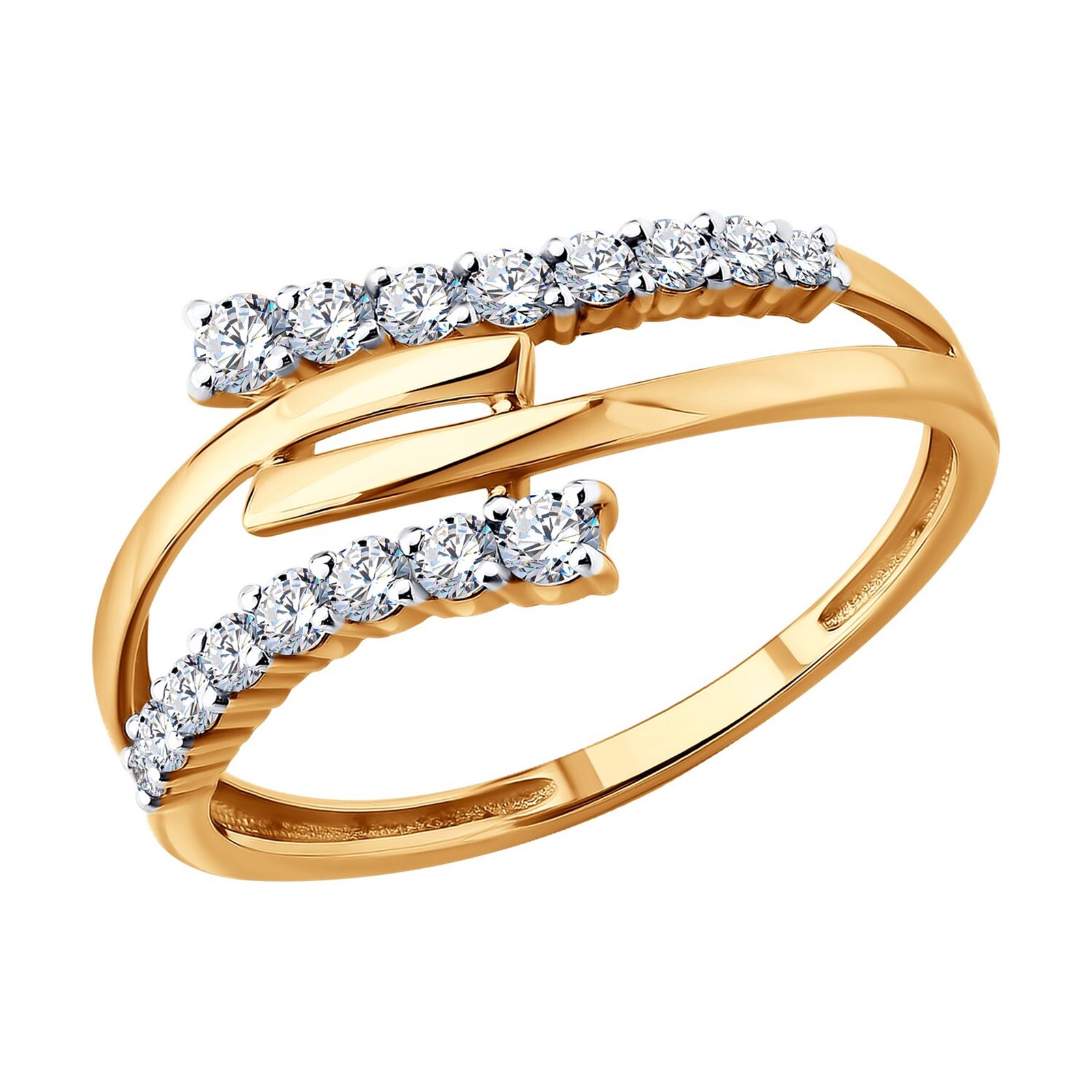 Кольцо из&nbsp;золота с&nbsp;фианитом