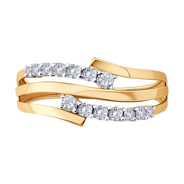 Кольцо из&nbsp;золота с&nbsp;фианитом