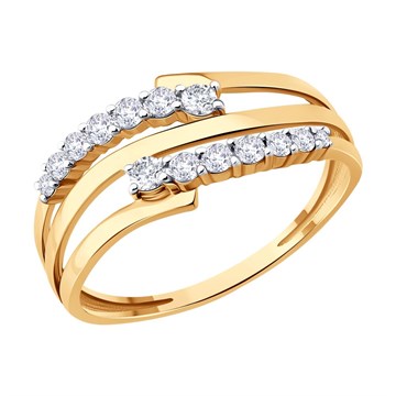 Кольцо из&nbsp;золота с&nbsp;фианитом