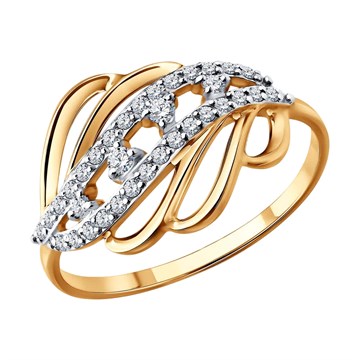 Кольцо из&nbsp;золота с&nbsp;фианитом