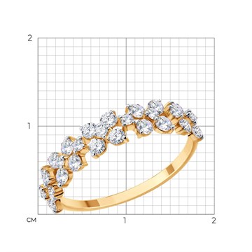 Кольцо из&nbsp;золота с&nbsp;фианитом