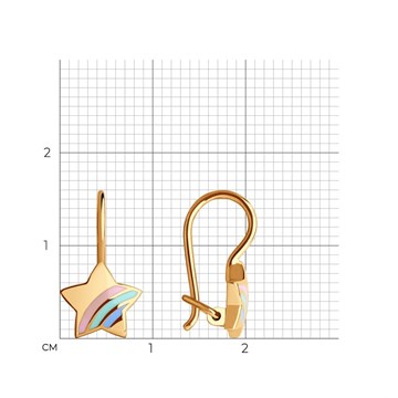 Серьги из&nbsp;золота с&nbsp;эмалью