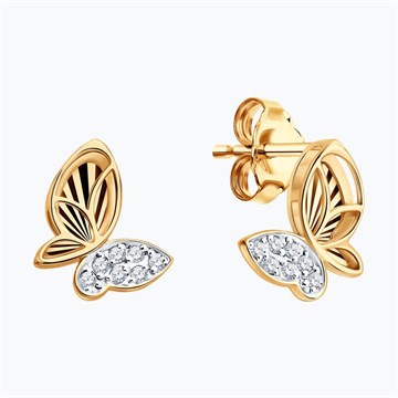 Серьги из&nbsp;золота с&nbsp;фианитом