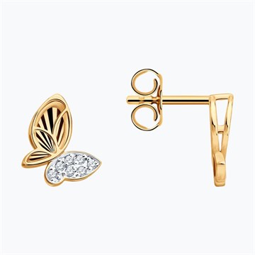 Серьги из&nbsp;золота с&nbsp;фианитом