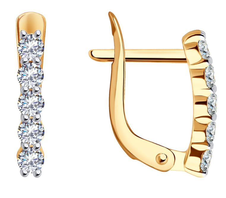 Серьги из&nbsp;золота с&nbsp;фианитом