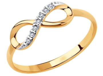 Кольцо из&nbsp;золота с&nbsp;фианитом