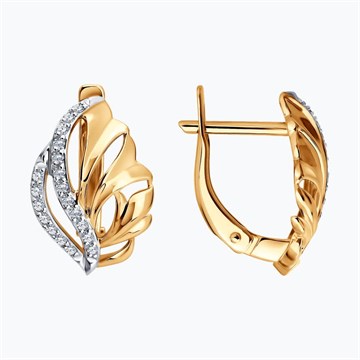 Серьги из&nbsp;золота с&nbsp;фианитом