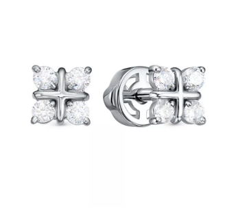 Серьги из&nbsp;белого золота с&nbsp;Бриллиантом