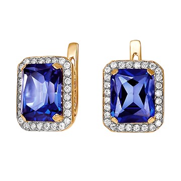 Серьги из&nbsp;золота с&nbsp;фианитом