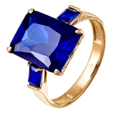 Кольцо из&nbsp;золота Сапфир синтетика