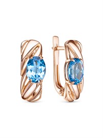 Серьги из&nbsp;золота с&nbsp;топазом