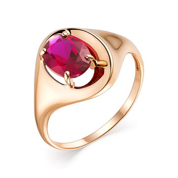 Кольцо из&nbsp;золота Рубин синтетика