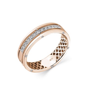 Кольцо обручальное из&nbsp;золота с&nbsp;Бриллиантом