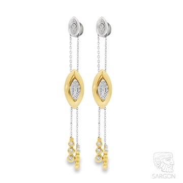 Серьги из&nbsp;белого золота с&nbsp;Бриллиантом