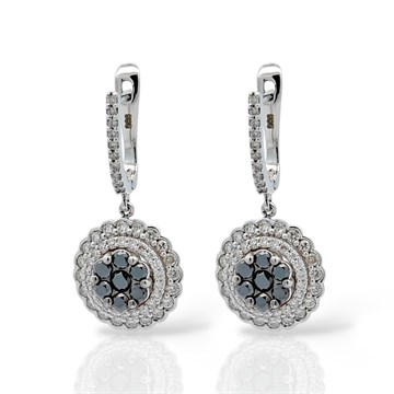 Серьги из&nbsp;белого золота с&nbsp;Бриллиантом