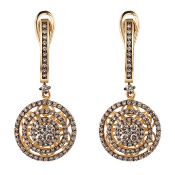 Серьги из&nbsp;лимонного золота с&nbsp;Бриллиантом