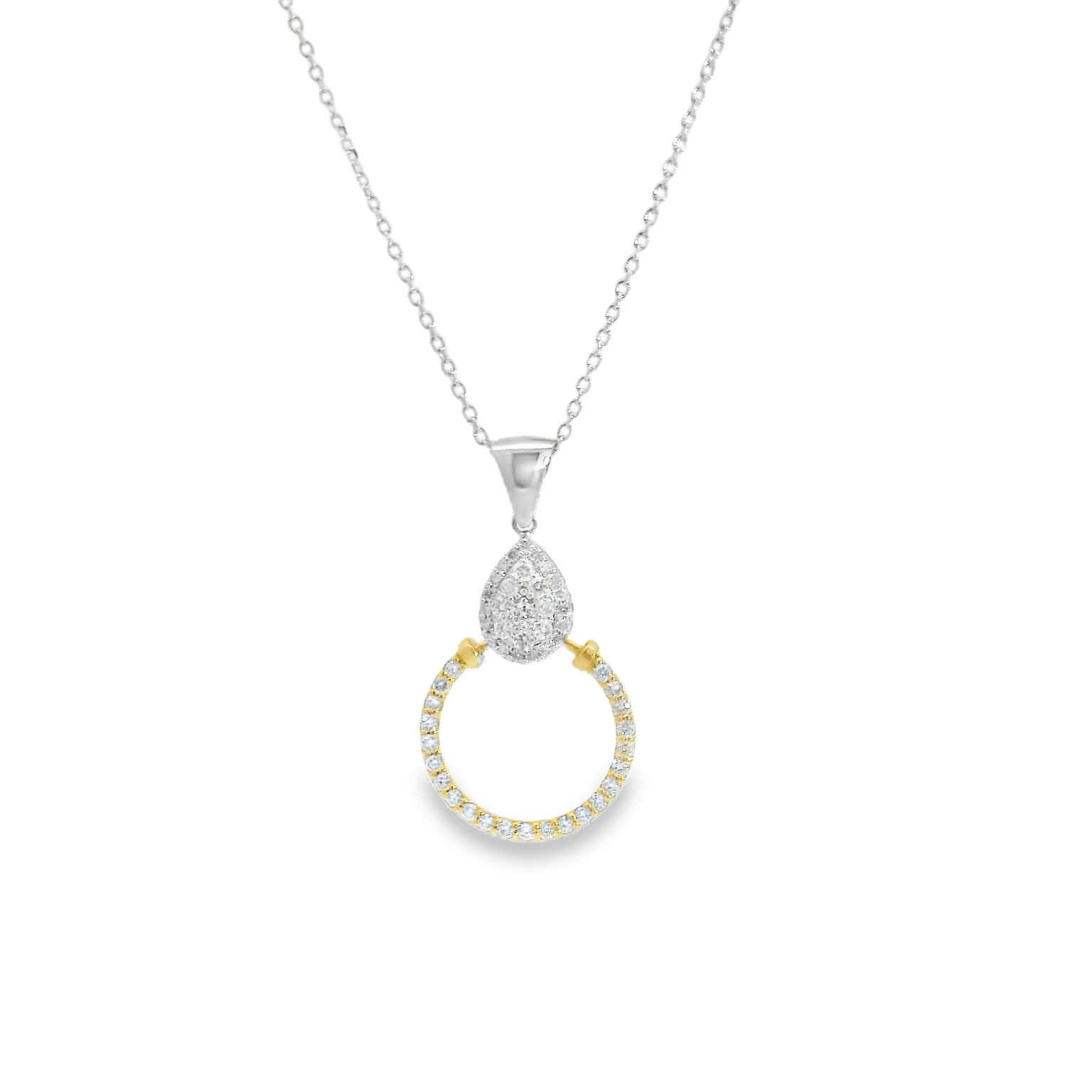 Колье из&nbsp;лимонного золота с&nbsp;Бриллиантом