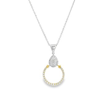 Колье из&nbsp;лимонного золота с&nbsp;Бриллиантом