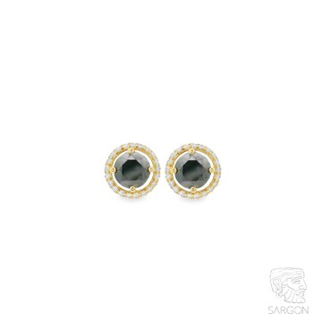 Серьги из&nbsp;лимонного золота с&nbsp;Бриллиантом