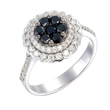 Кольцо из&nbsp;белого золота с&nbsp;Бриллиантом