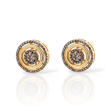 Серьги из&nbsp;лимонного золота с&nbsp;Бриллиантом