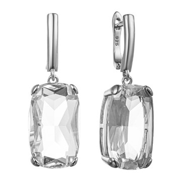 Серьги из&nbsp;серебра с&nbsp;фианитом