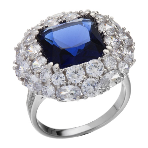 Кольцо из&nbsp;серебра с&nbsp;фианитом