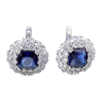 Серьги из&nbsp;серебра с&nbsp;фианитом