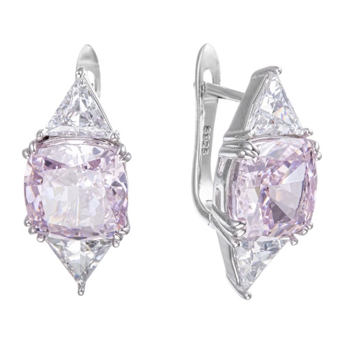 Серьги из&nbsp;серебра с&nbsp;фианитом