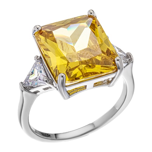 Кольцо из&nbsp;серебра с&nbsp;фианитом