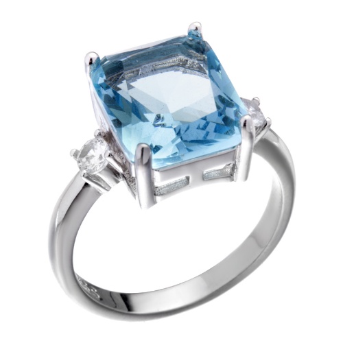 Кольцо из&nbsp;серебра с&nbsp;фианитом