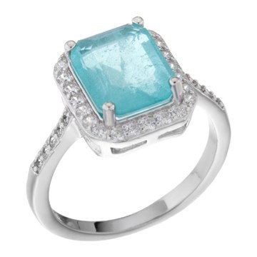 Кольцо из&nbsp;серебра с&nbsp;фианитом