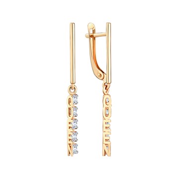 Серьги из&nbsp;золота с&nbsp;фианитом