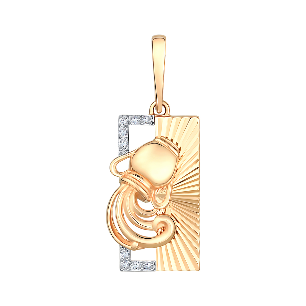 Подвеска из&nbsp;золота с&nbsp;фианитом