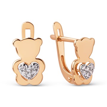 Серьги из&nbsp;золота с&nbsp;фианитом