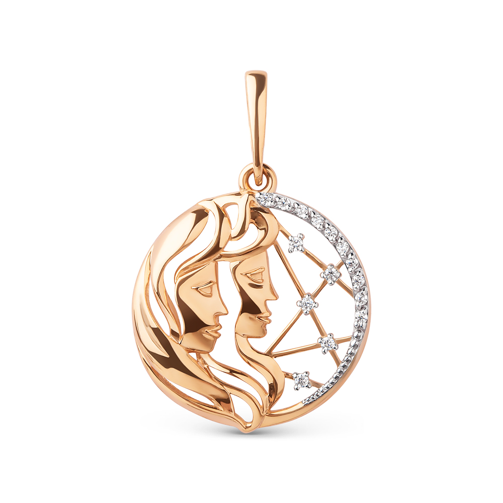 Подвеска из&nbsp;золота с&nbsp;фианитом