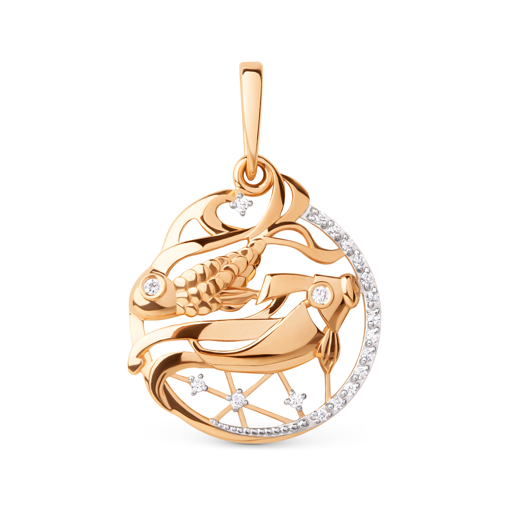 Подвеска из&nbsp;золота с&nbsp;фианитом