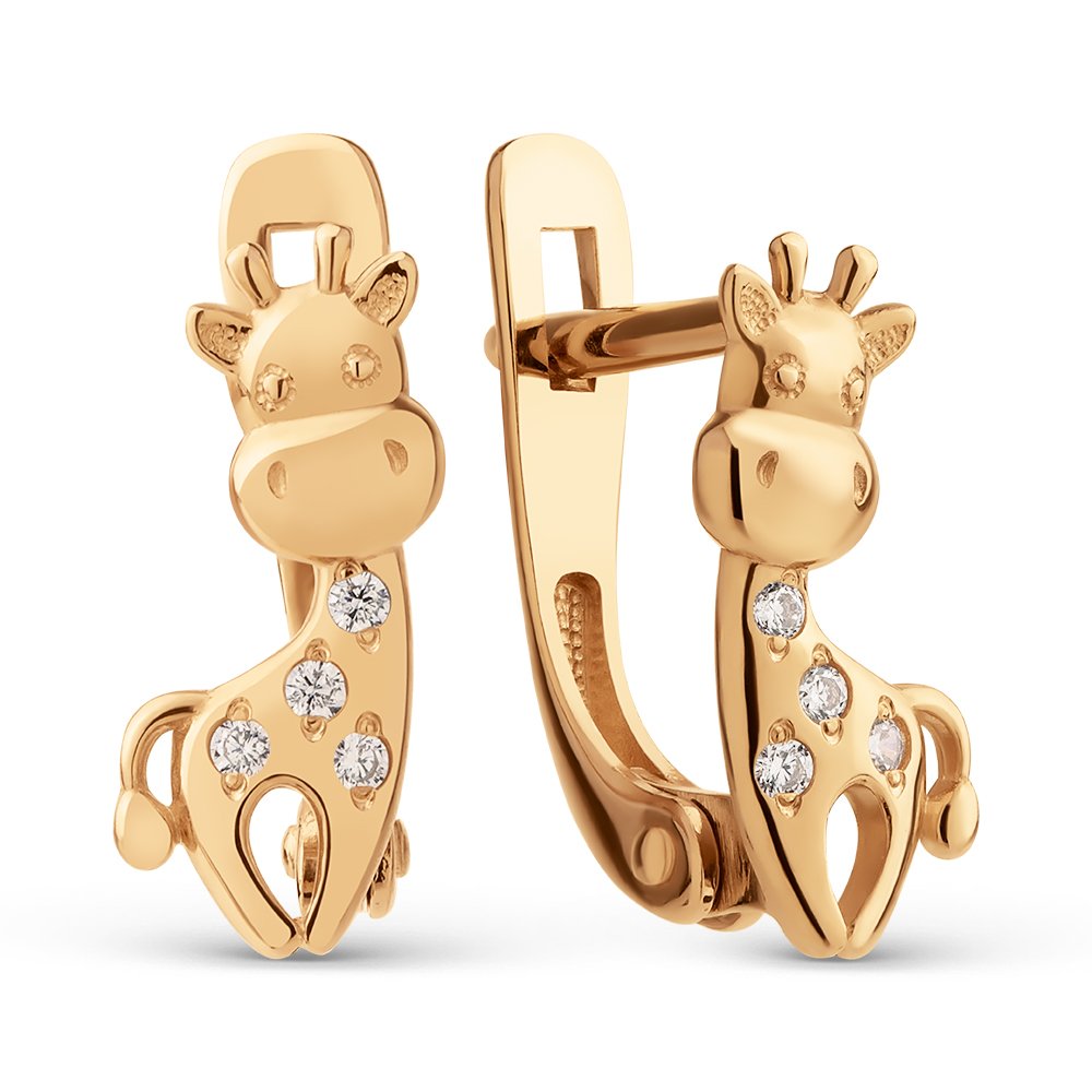 Серьги из&nbsp;золота с&nbsp;фианитом