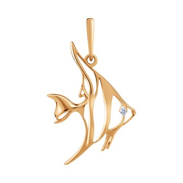 Подвеска из&nbsp;золота с&nbsp;фианитом